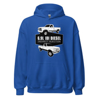 Thumbnail for 6.9 IDI 80s and 90s F250 Diesel Truck Hoodie in royal