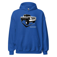 Thumbnail for Lifted 80's K10 Square Body Hoodie in blue
