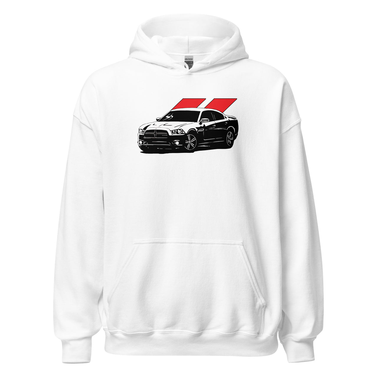 2010-2014 Charger Hoodie in white
