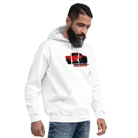 Thumbnail for Red Trail Boss Truck Hoodie modeled in white
