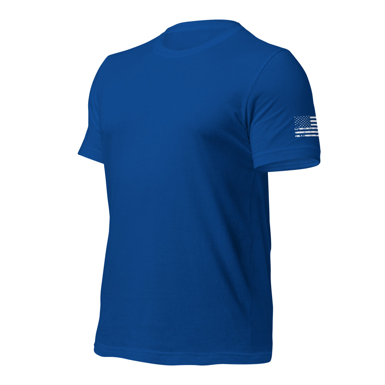 American Flag Sleeve Print T-Shirt