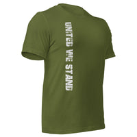 Thumbnail for United We Stand Full Color American Flag T-Shirt in green front