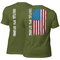 Thumbnail for United We Stand Full Color American Flag T-Shirt in green