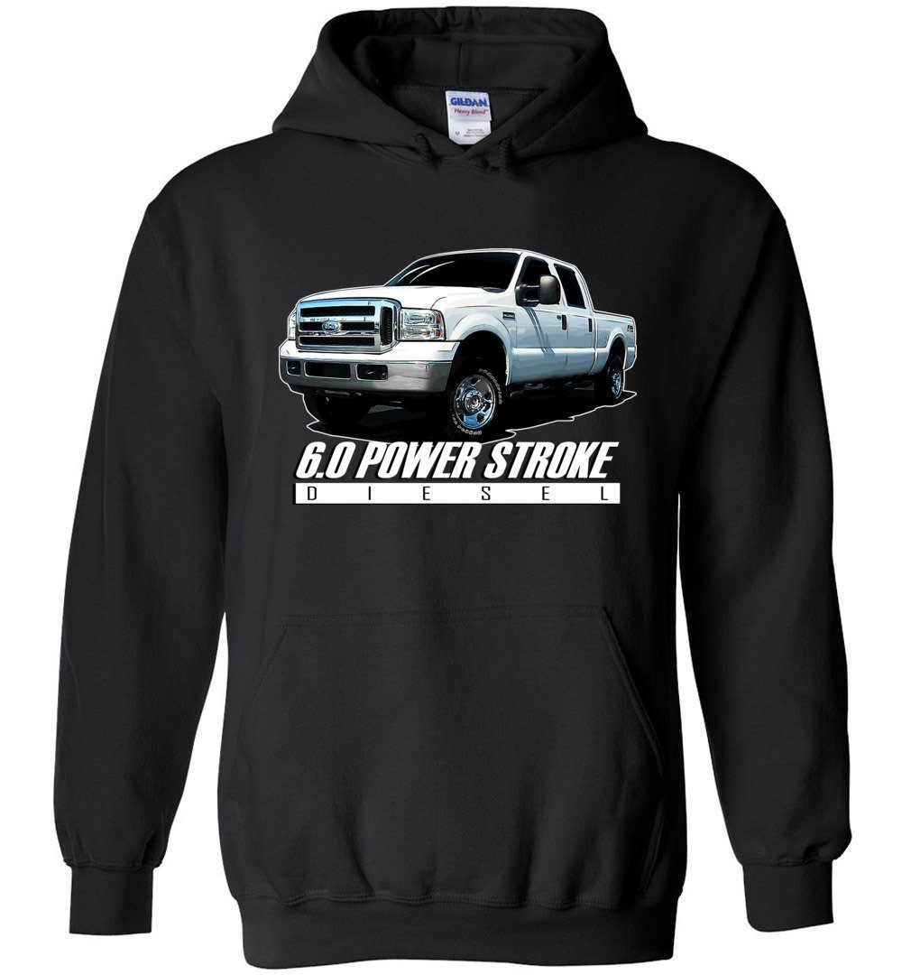 6.0 Power Stroke Hoodie | Powerstroke Shirt | Aggressive Thread Diesel Truck Apparel