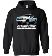 Thumbnail for 6.0 Power Stroke Hoodie | Powerstroke Shirt | Aggressive Thread Diesel Truck Apparel