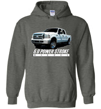 Thumbnail for 6.0 Power Stroke Hoodie | Powerstroke Shirt | Aggressive Thread Diesel Truck Apparel