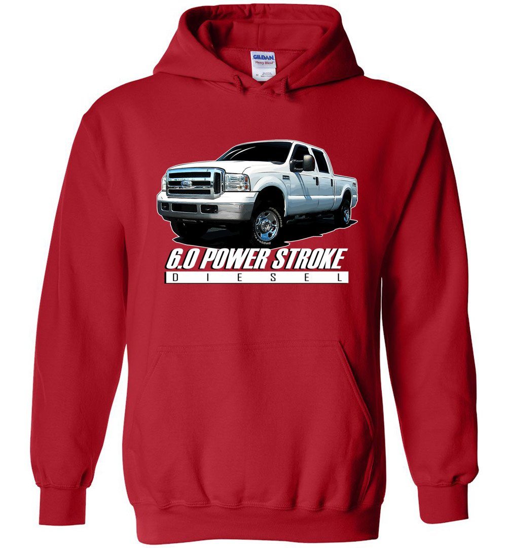 6.0 Power Stroke Hoodie | Powerstroke Shirt | Aggressive Thread Diesel Truck Apparel