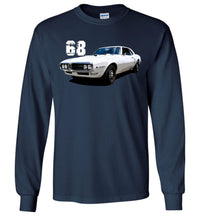 Thumbnail for 68 Firebord long sleeve shirt in navy from Aggressive Thread