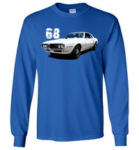 Thumbnail for 68 Firebord long sleeve shirt in blue from Aggressive Thread