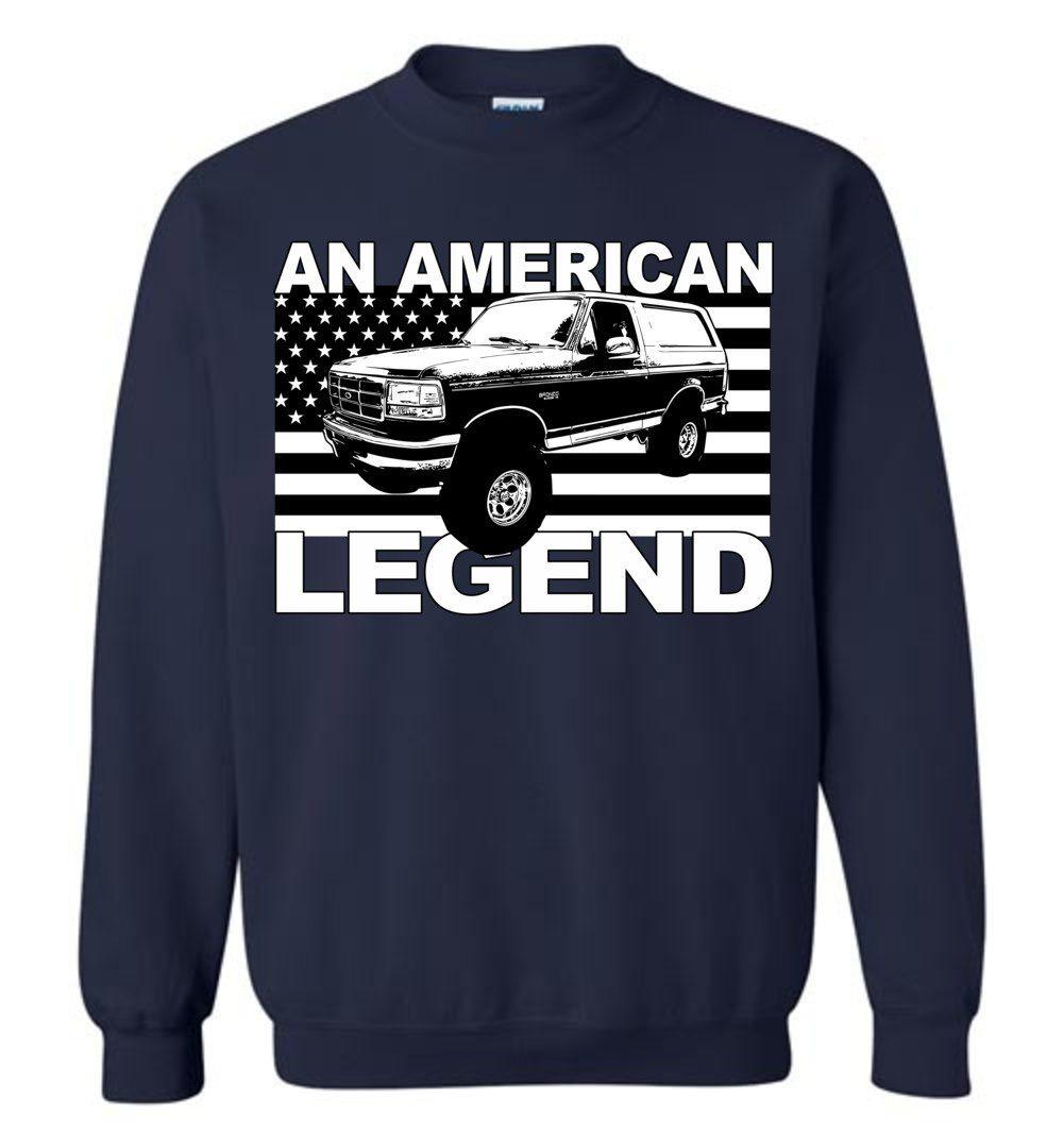 1988-1997 Ford Bronco Hoodie Sweatshirt from Aggressive Thread