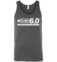 Thumbnail for Powerstroke Power Stroke 6.0 With Grille Tank Top - Aggressive Thread Diesel Truck T-Shirts