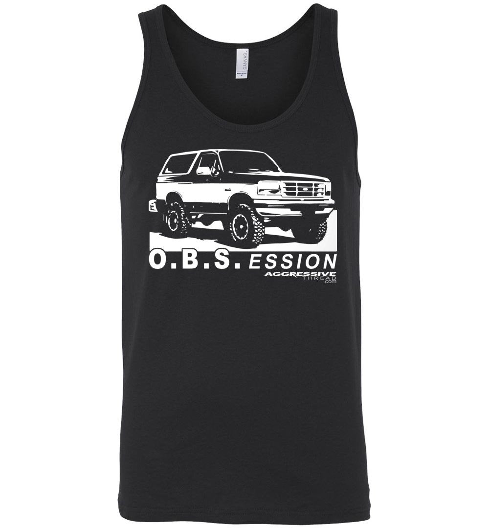 Ford OBS Bronco Tank Top Shirt - Aggressive Thread Diesel Truck T-Shirts