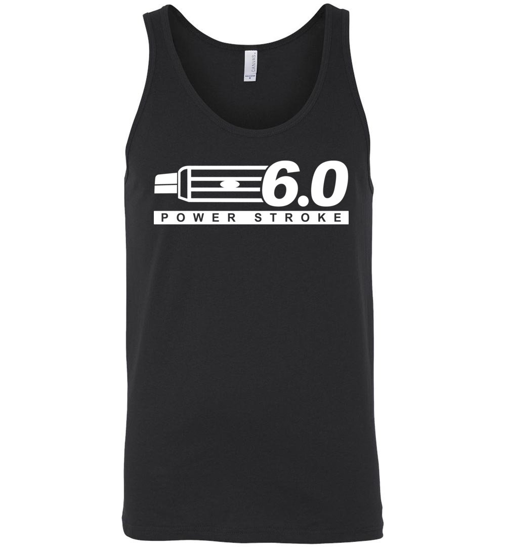 Powerstroke Power Stroke 6.0 With Grille Tank Top - Aggressive Thread Diesel Truck T-Shirts