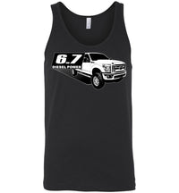 Thumbnail for Power Stroke 6.7 Diesel Powerstroke Tank Top Shirt From Aggressive Thread Apparel