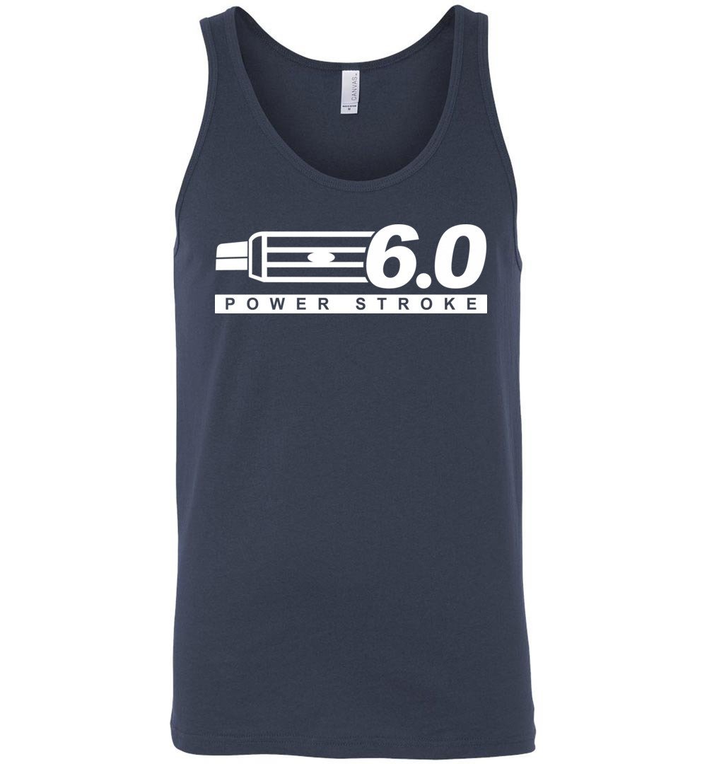 Powerstroke Power Stroke 6.0 With Grille Tank Top - Aggressive Thread Diesel Truck T-Shirts