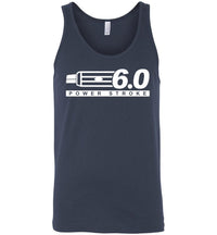 Thumbnail for Powerstroke Power Stroke 6.0 With Grille Tank Top - Aggressive Thread Diesel Truck T-Shirts