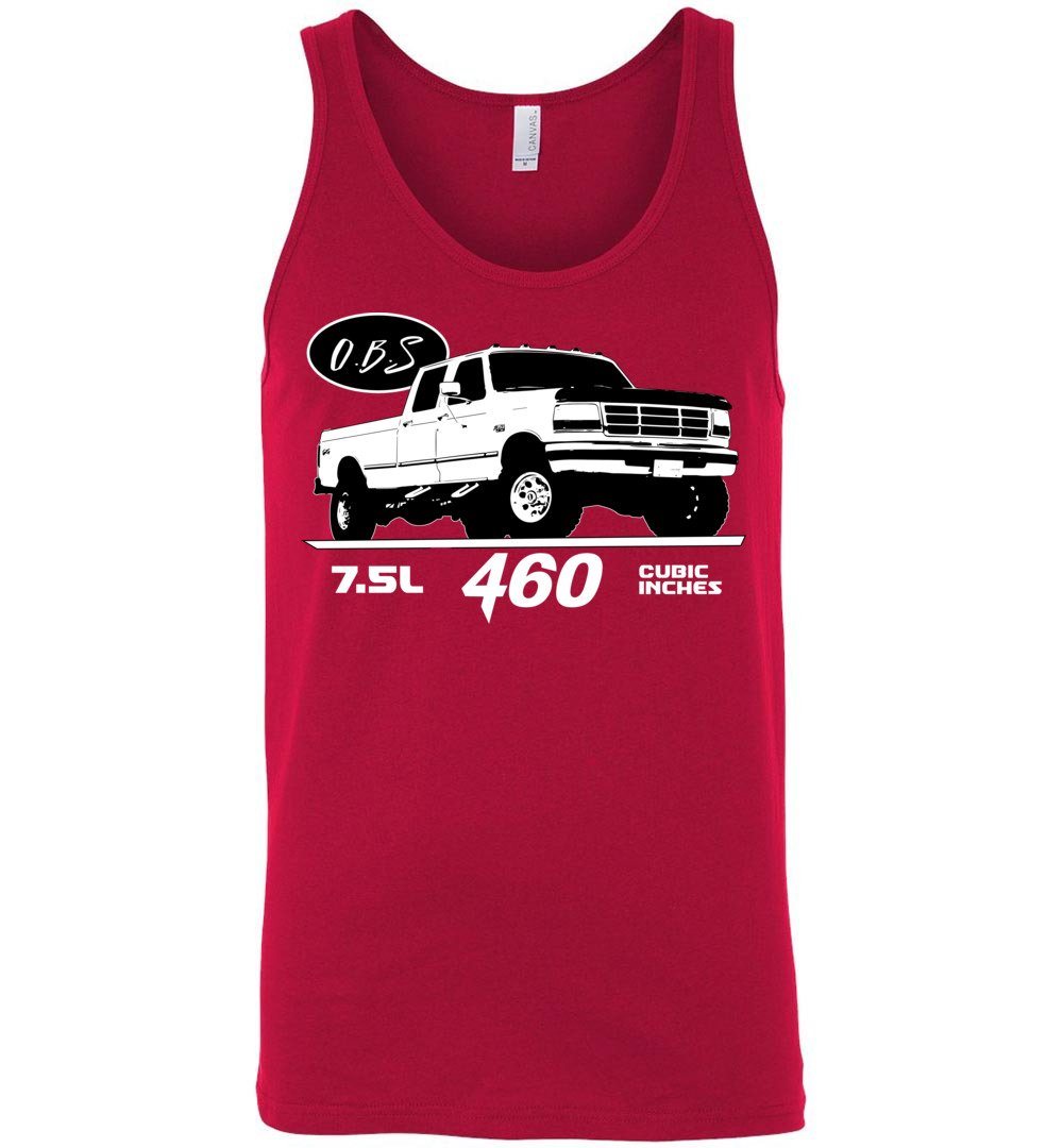 OBS Crew Cab 7.5l 460 Tank Top - Aggressive Thread Diesel Truck T-Shirts