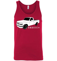 Thumbnail for OBS Single Cab F150 Tank Top - Aggressive Thread Diesel Truck T-Shirts