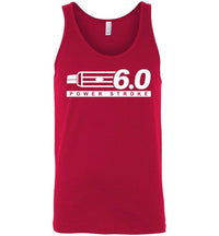 Thumbnail for Powerstroke Power Stroke 6.0 With Grille Tank Top - Aggressive Thread Diesel Truck T-Shirts