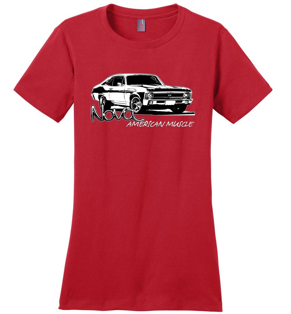 Nova T-Shirt - Womens - American Muscle-In-Red-From Aggressive Thread