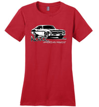 Thumbnail for Nova T-Shirt - Womens - American Muscle-In-Red-From Aggressive Thread