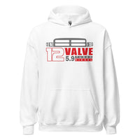Thumbnail for 12v cummins Second gen dodge ram hoodie in white
