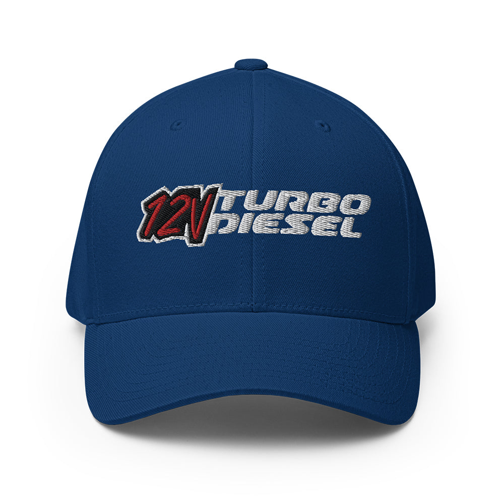 12 Valve Diesel Flexfit Hat in blue