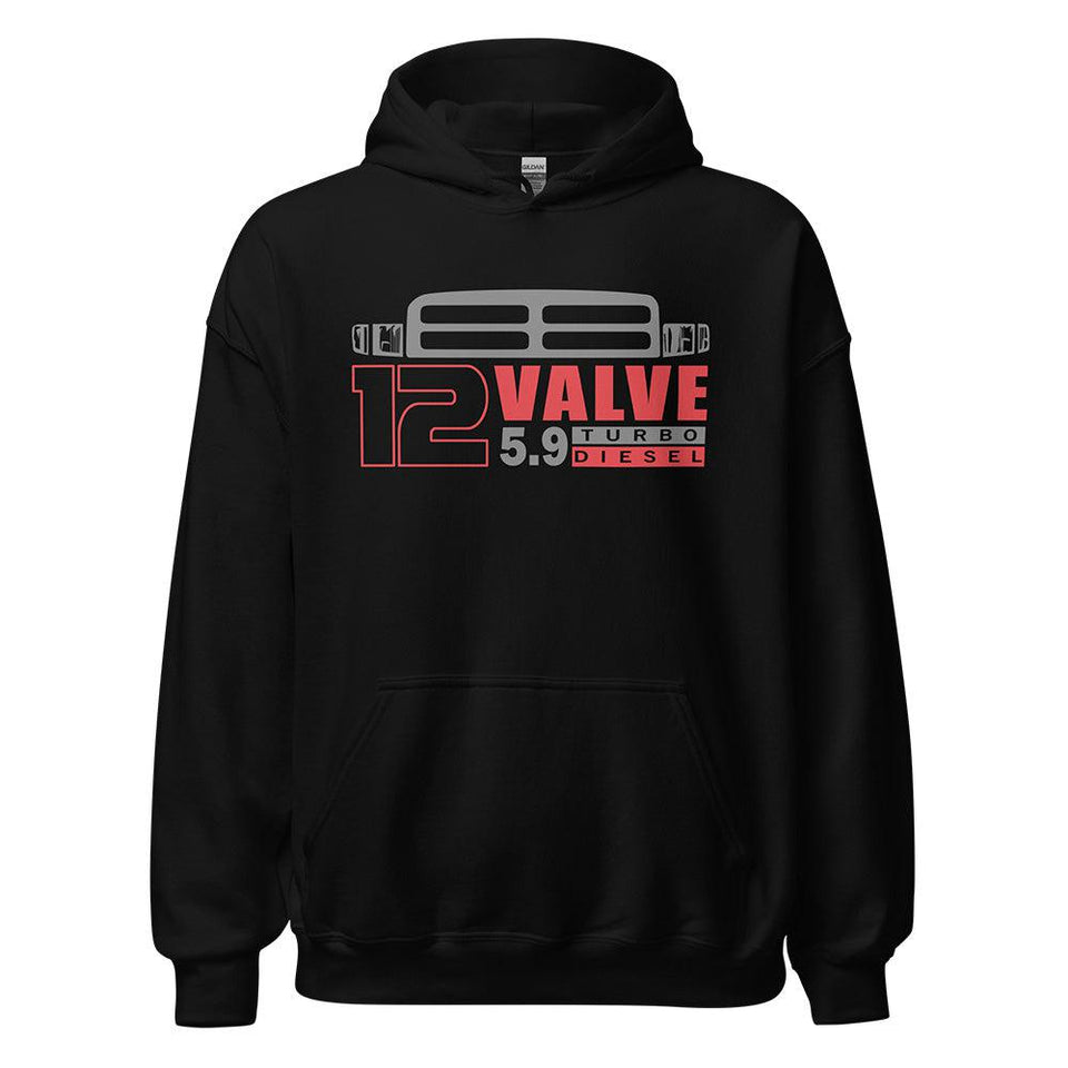 12 Valve Diesel Hoodie 2nd Gen Grille Sweatshirt Aggressive Thread Aggressive Thread Truck Apparel