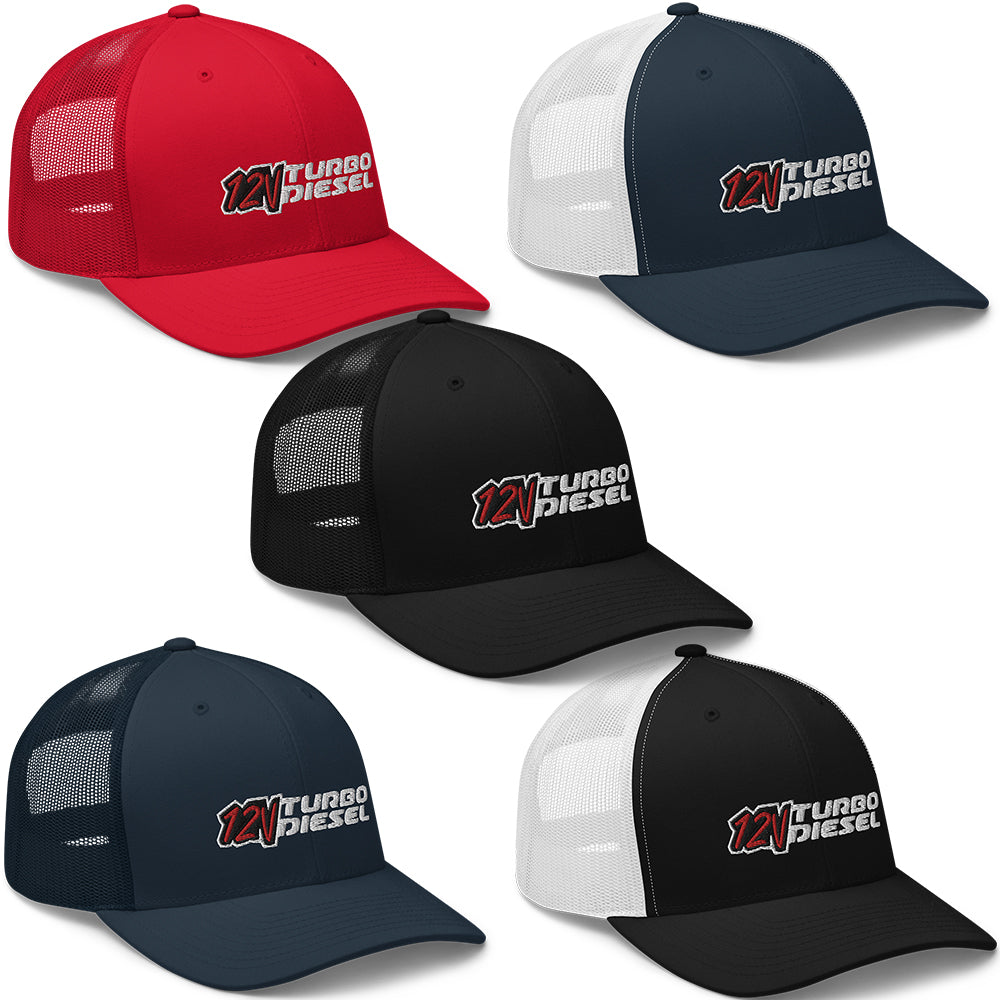 12 Valve Trucker Hat in various colors