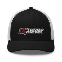 Thumbnail for 12 Valve Trucker Hat in black and white