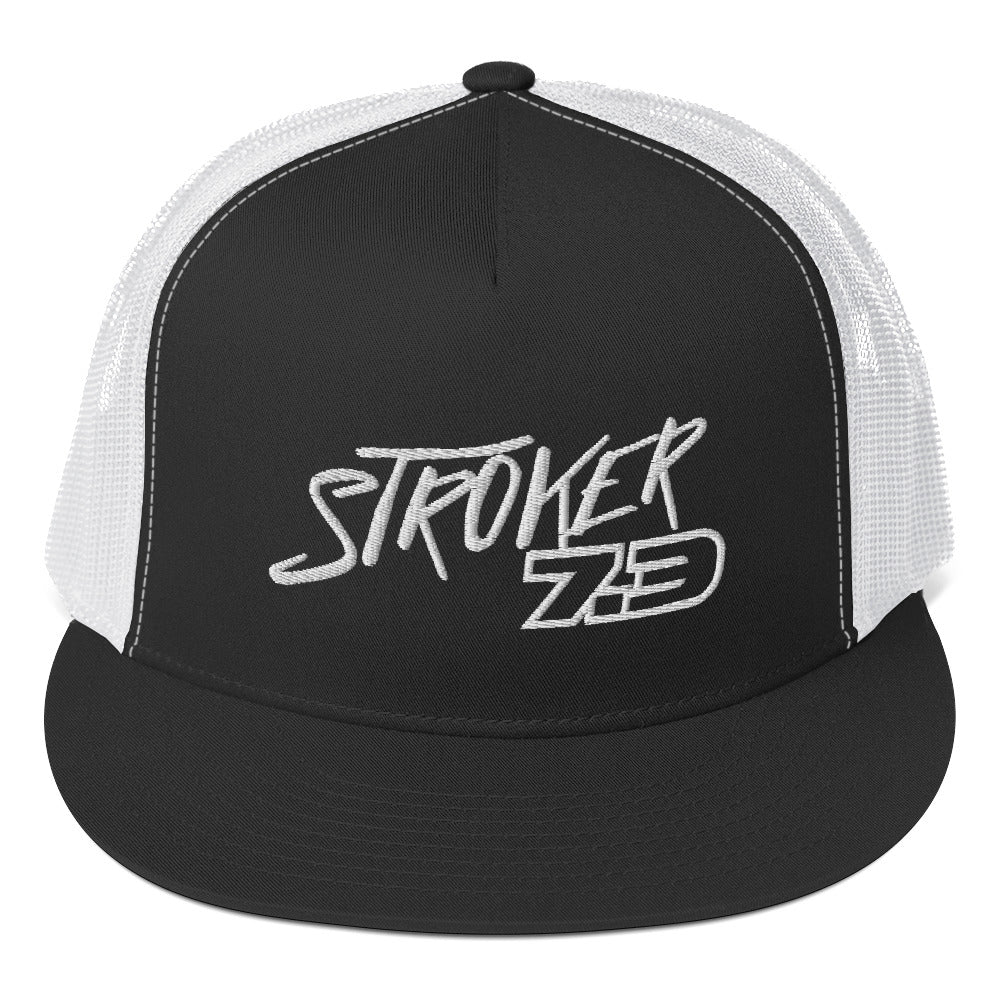 7.3 Power Stroke Diesel Trucker hat black and white front view