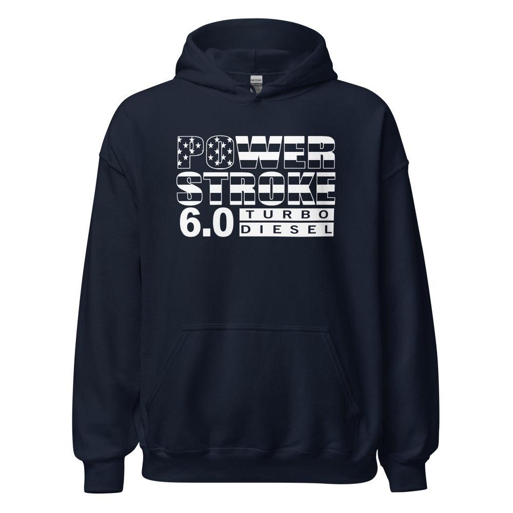 6.0 Power Stroke Stars And Stripes Hoodie in navy