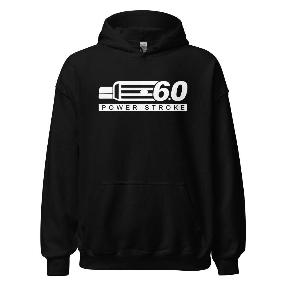 6.0 Power Stroke Hoodie With F250 Grille - Black