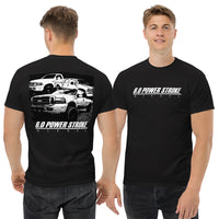 Thumbnail for Man modeling 6.0 Power Stroke Truck T-Shirt - black