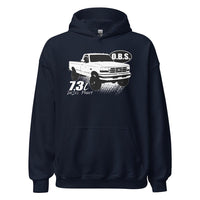 Thumbnail for 7.3 power stroke obs ford truck hoodie in navy