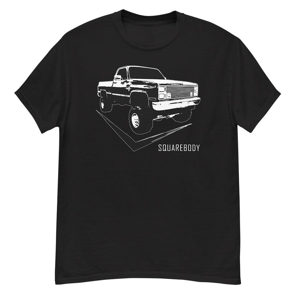 Square Body Truck T-Shirt in black