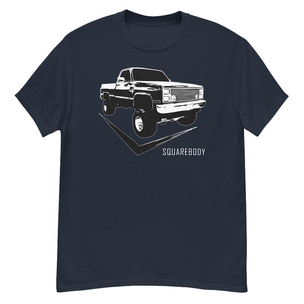 Square Body Truck T-Shirt in navy
