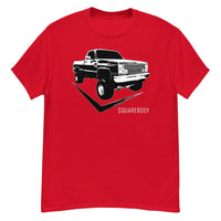Thumbnail for 80s Square Body Truck T-Shirt-In-Red-From Aggressive Thread