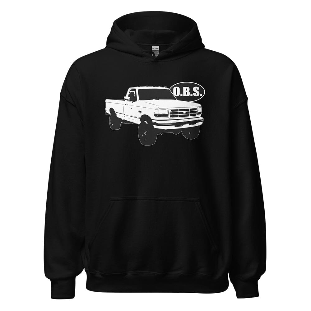 OBS Ford Super Duty Hoodie From Aggressive Thread - Color Black
