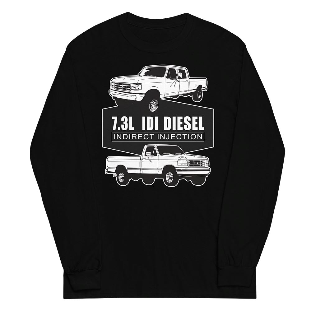 7.3 IDI Diesel Truck long sleeve Shirt in black