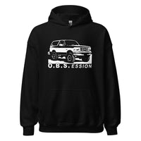 Thumbnail for Late 90s Ford Bronco Hoodie From Aggressive Thread in Black