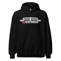 Thumbnail for 12v Cummins Second Gen Diesel Truck Hoodie From Aggressive Thread - color black