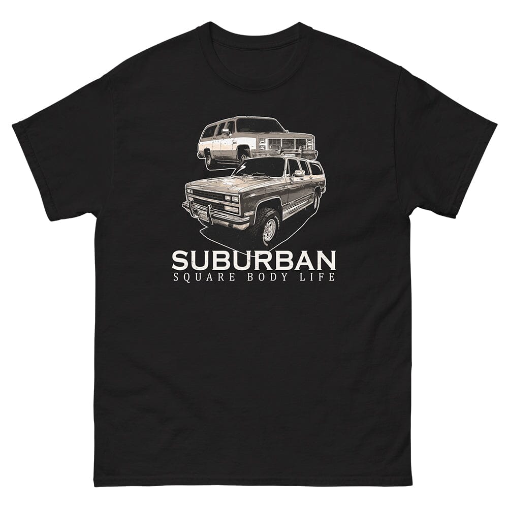 Square Body Suburban T-Shirt in Black