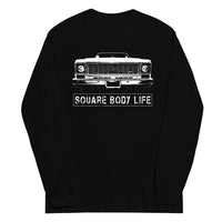 Thumbnail for 73-75 Square Body Long Sleeve Shirt in black from Aggressive Thread
