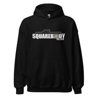 Thumbnail for Square Body Hoodie - Est 1973  From Aggressive Thread - Color Black