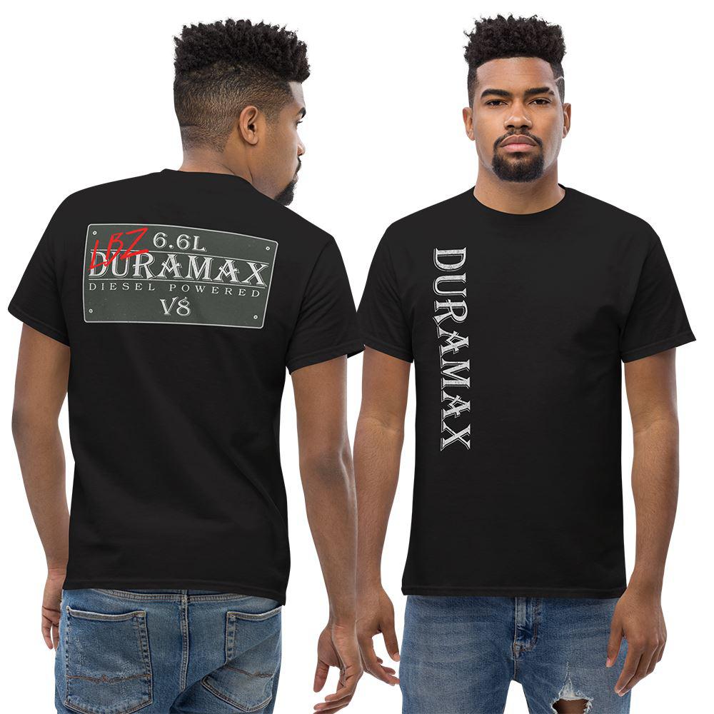 Man wearing a black LBZ Duramax T-Shirt