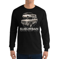 Thumbnail for Suburban Square Body Life Long Sleeve Shirt modeled in black
