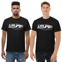 Thumbnail for Men Wear A LML Duramax T-Shirt With 2010 2500 Truck - Aggressive Thread Auto Apparel - Color Black