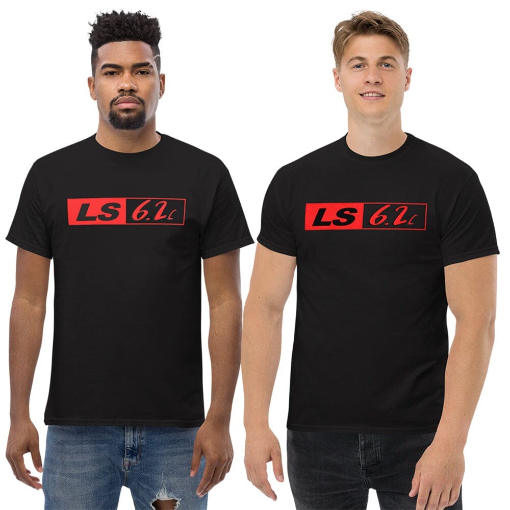 Men wearing 6.2 LS T-Shirt From Aggressive Thread - Black