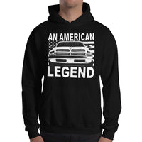 Thumbnail for Man modeling 2nd Gen Second Gen Dodge Ram An American Legend Hoodie in black